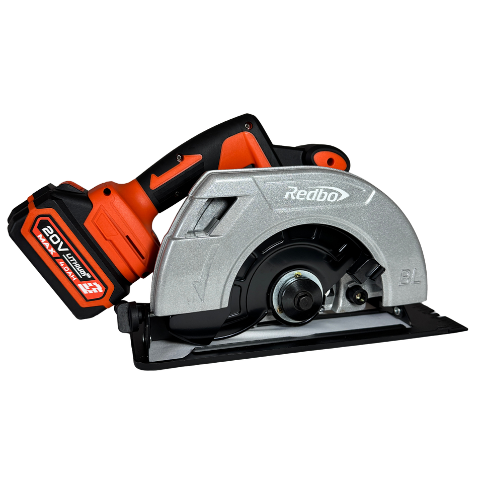 Combo Inalámbrico Brushless Redbo: Taladro Percutor + Sierra Circular 180mm (20V, 2 Baterías 4.0Ah) 5