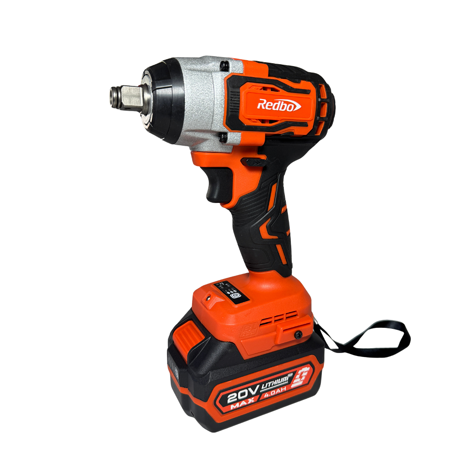 Combo Inalámbrico 3 en 1 Brushless Redbo: Taladro Percutor + Llave de Impacto + Esmeril Angular (20V, 2 Baterías 4.0Ah) 4