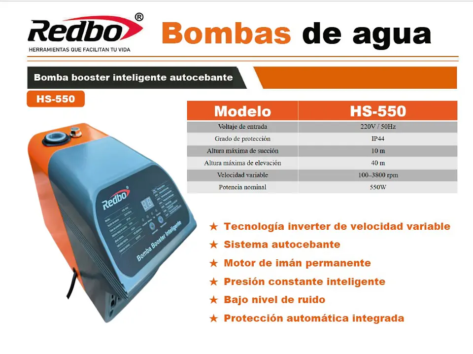Bomba Booster inteligente HS550 2