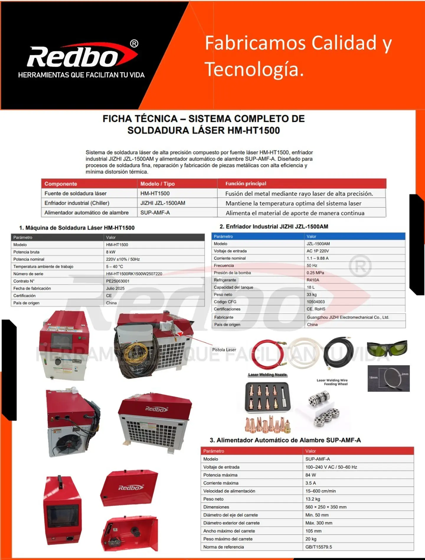 Soldadora Laser REDBO 3
