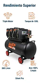 Compresor de Aire Silencioso Redbo ACN-1600*3 