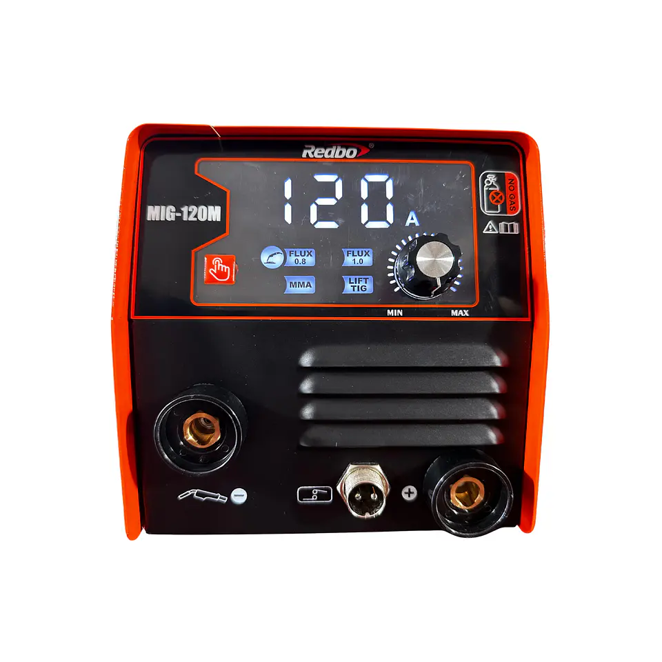Soldadora Inversora Redbo MIG-120M 3 en 1 (MIG Sin Gas/MMA/TIG) 120A+ Mascara de soldar+ electrodo y guantes  3