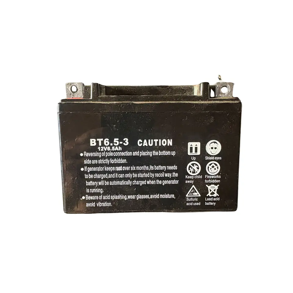 Batería para Generador Eléctrico Redbo 12V 9Ah (Modelo BT6.5-3 / Plomo-Ácido) 1