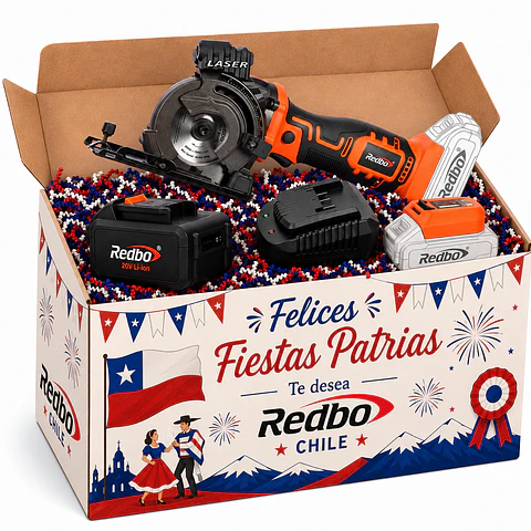 Pack "Anticucho" Mini Sierra de Inmersión Inalámbrica Redbo PS 21V-89 (21V) + Batería 2.0Ah, Cargador + up 