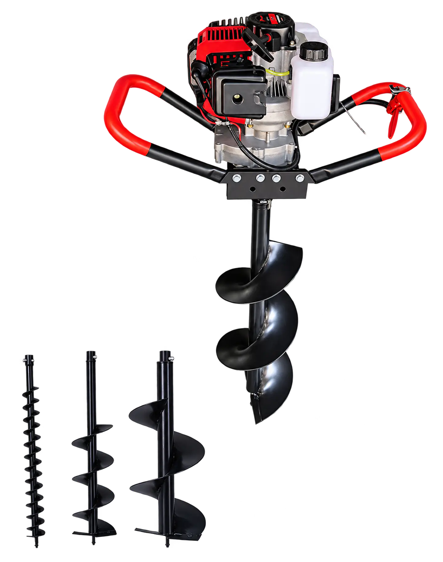 Barreno Ahoyador a Gasolina Redbo EA-20/52 (52cc, 1.6 HP, Incluye 3 Brocas) 1