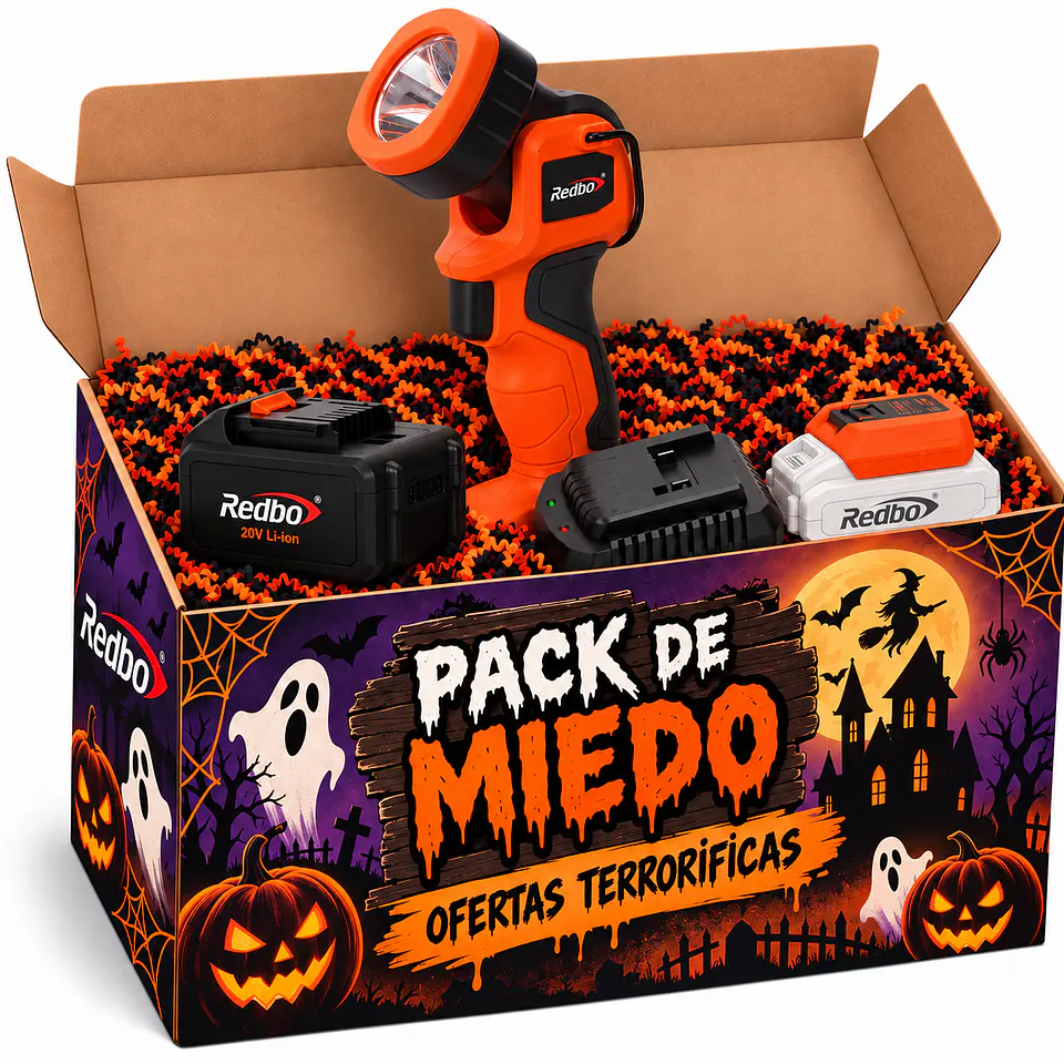 Pack  Linterna inalámbrica Redbo CT 21V-110 + Batería 2.0Ah y Cargador+ UP  1
