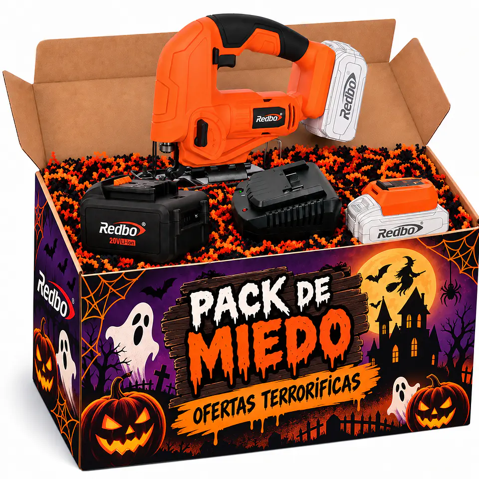 Pack Sierra Caladora Inalámbrica REDBO JS 21V-25+ Cargador+ Batería+ UP Para celular  1