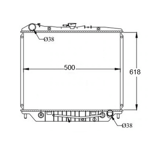 Radiador do motor 4JG2
