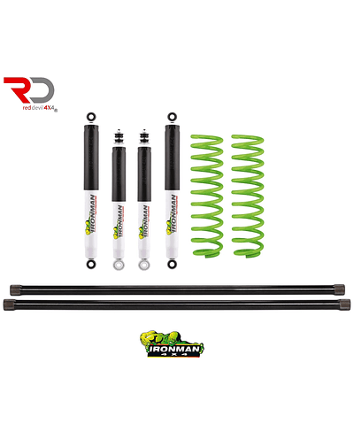 Kit completo de suspensao Ironman Nitrogaz +5cm 