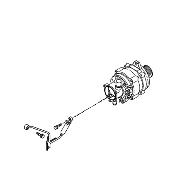 Tubo de vacuo do alternador