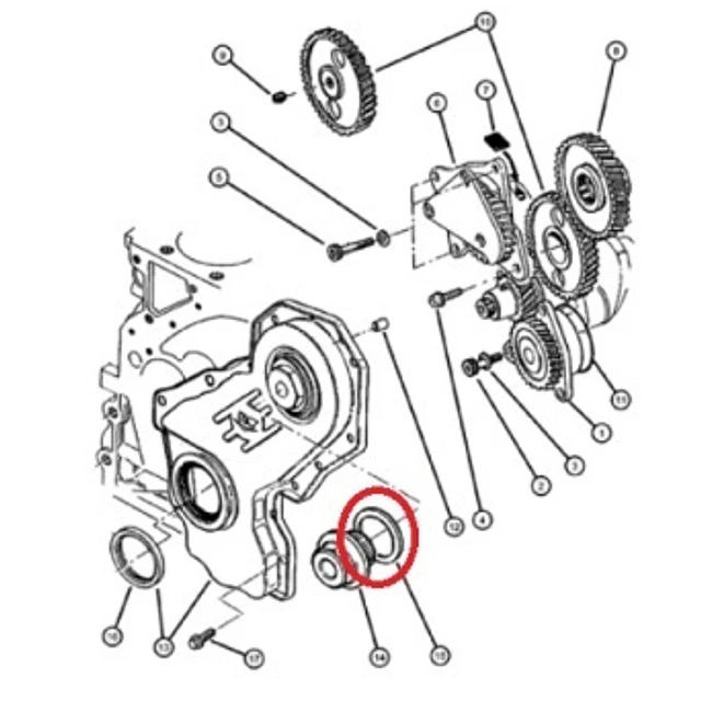 Junta do parafuso da tampa de distribuição