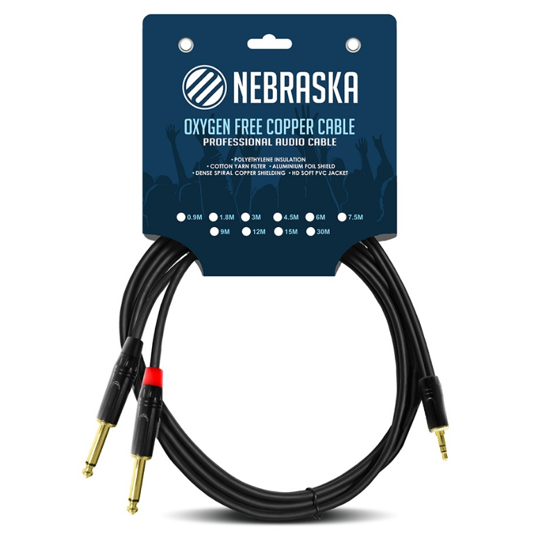 Cable Miniplug a 2 Plug Nebraska SJJ018