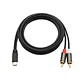 Cable de 1.8 mt. de USB-C a 2 RCA Nebraska CABNETCDRCa - Miniatura 2
