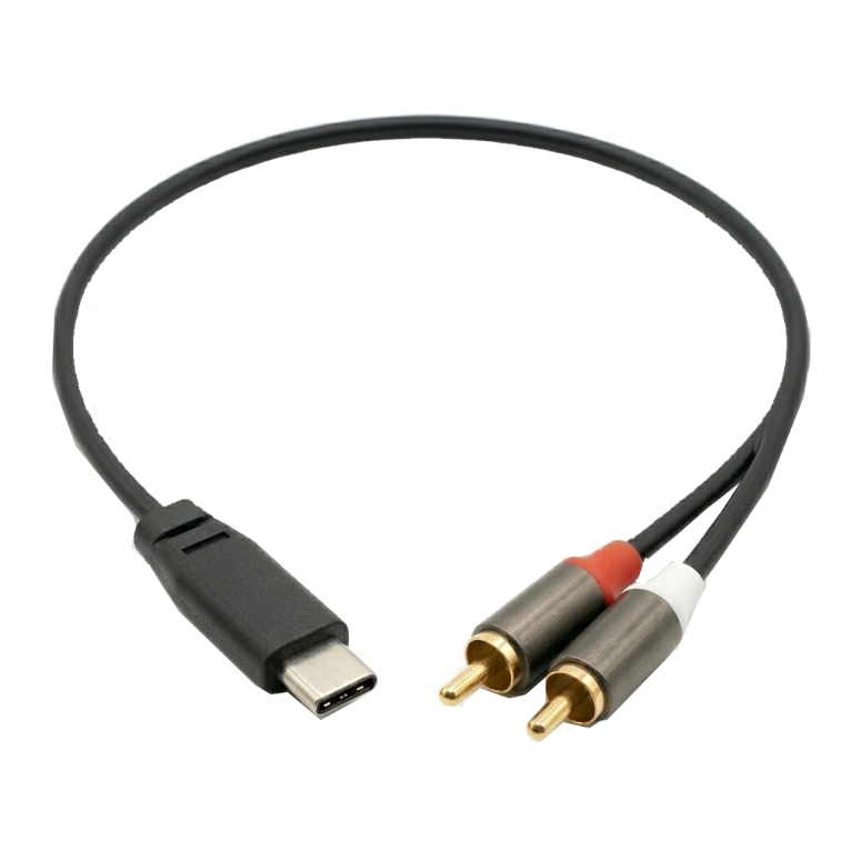 Cable de audio USB-C a 2 RCA Nebraska TCD-RC 1.8 Metros