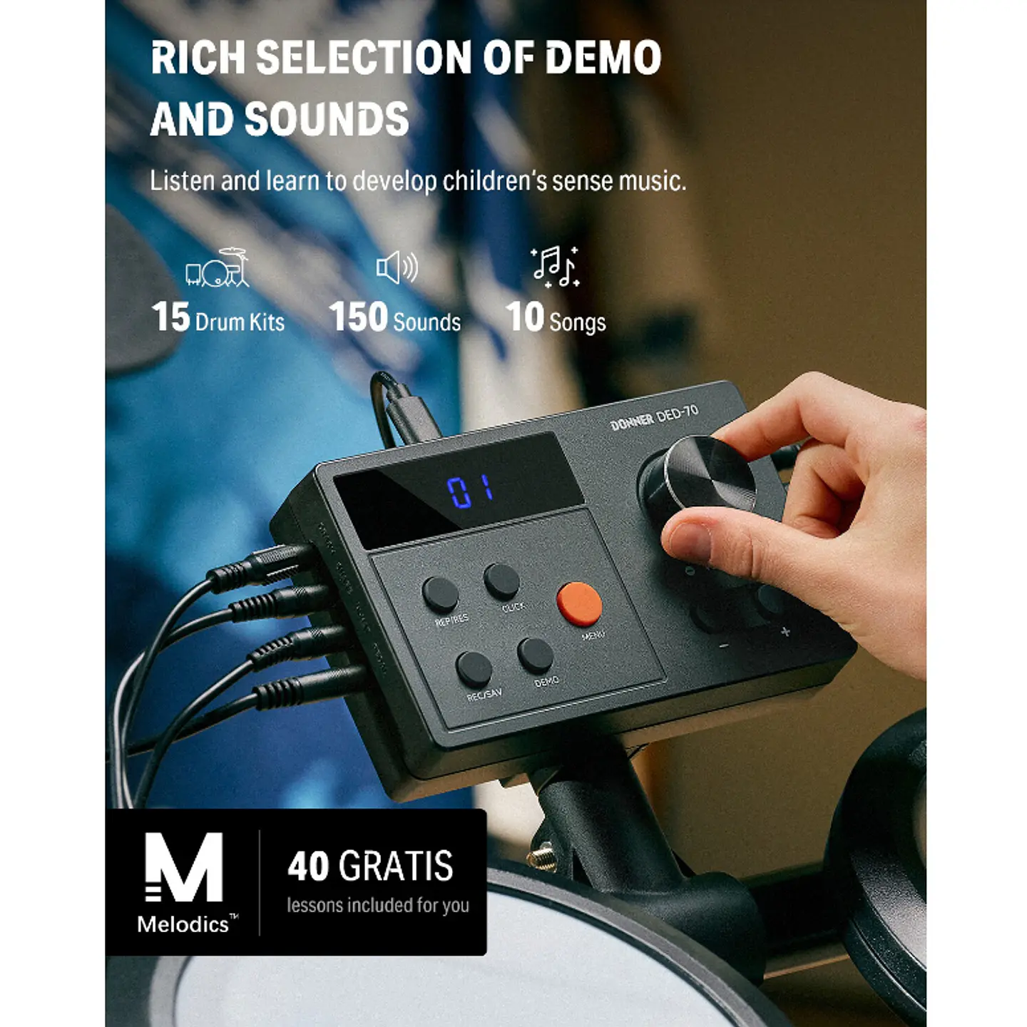 Batería Electrónica Donner DED-70 5