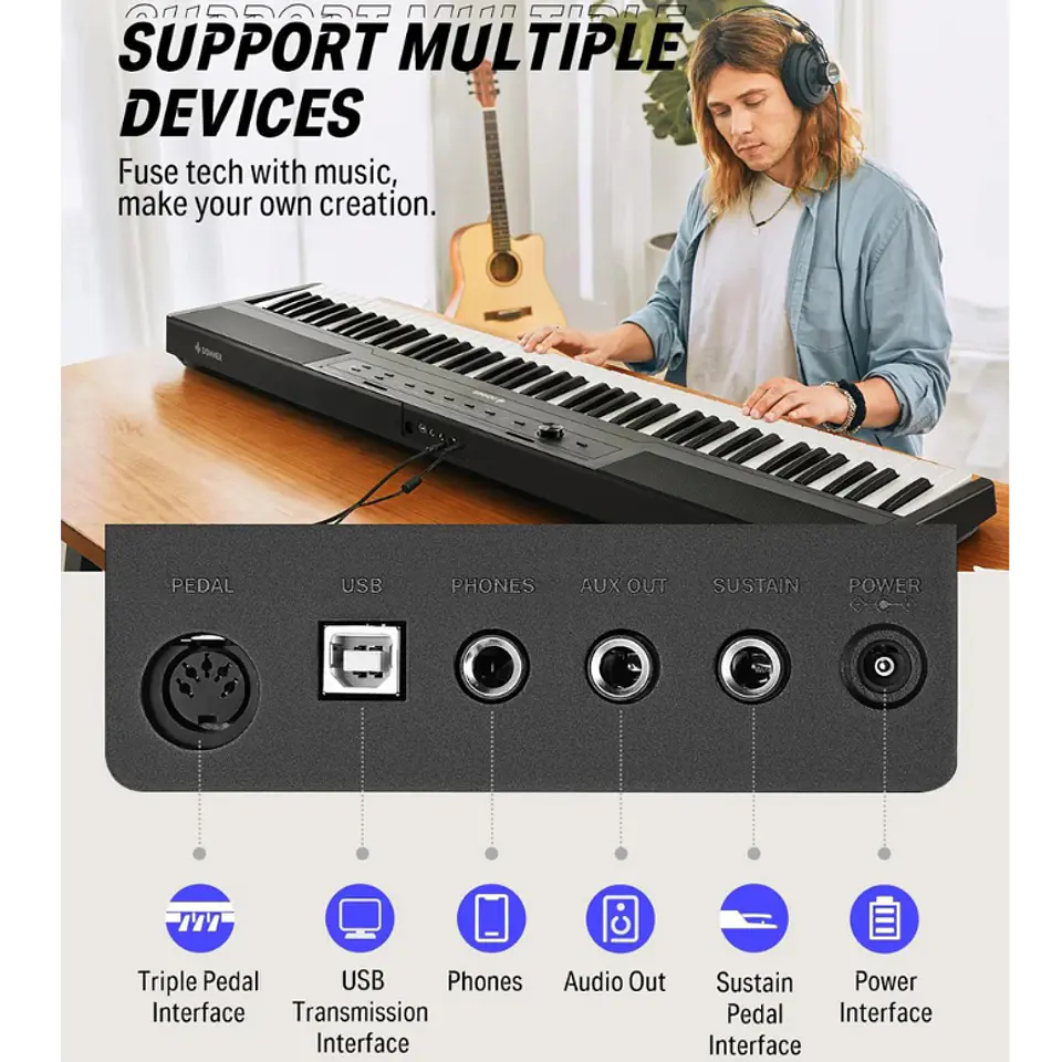 Piano Digital Donner DEP-45 3