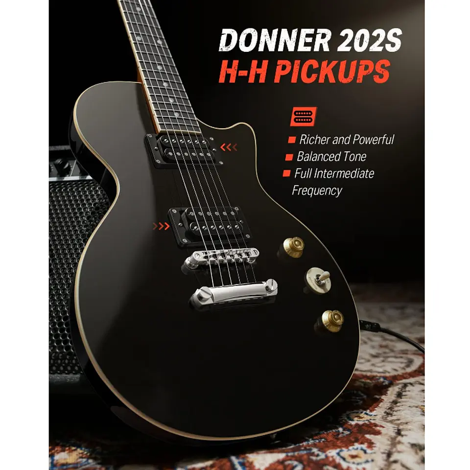 Guitarra Eléctrica Donner DLP-124B 4
