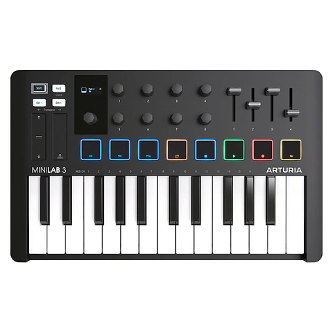 Controlador Midi Arturia MiniLab 3 Black