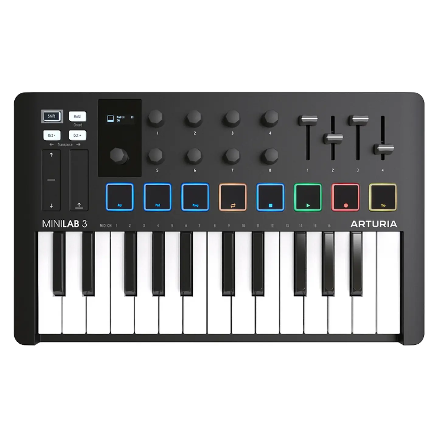 Controlador Midi Arturia MiniLab 3 Black 1