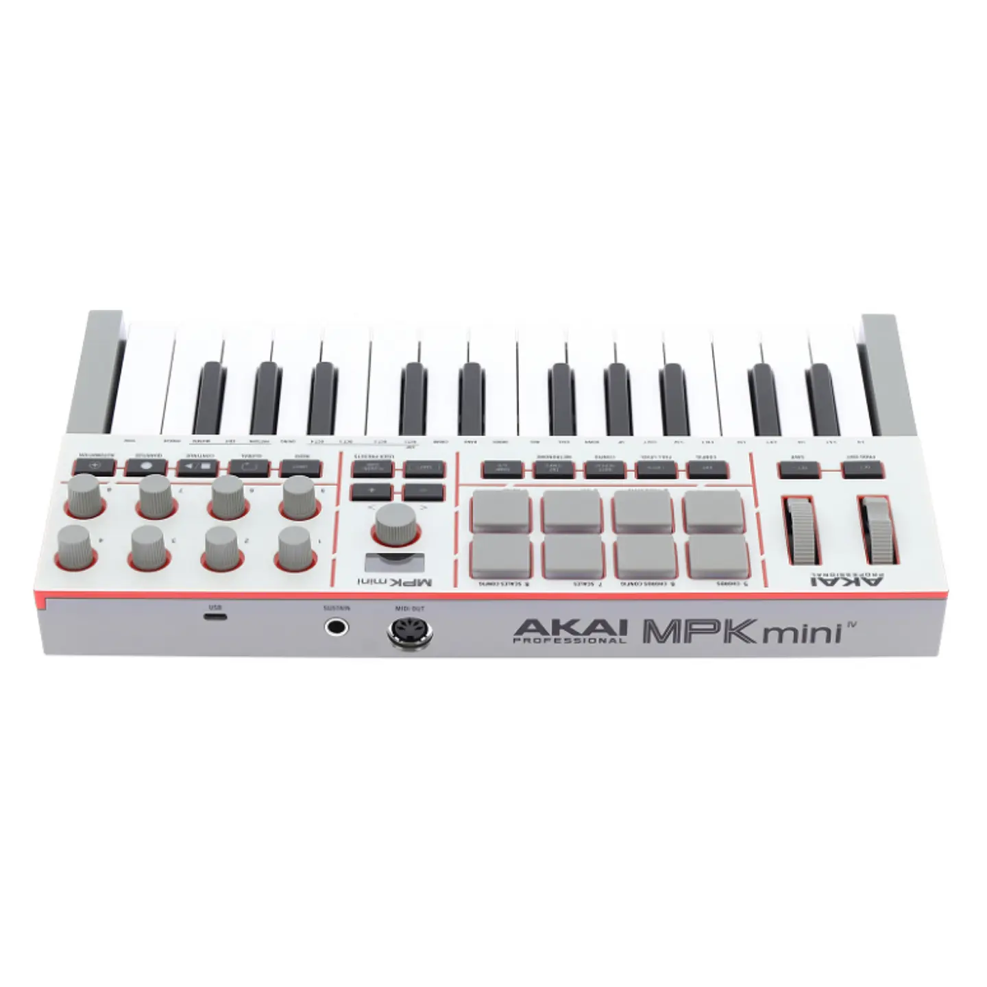 Controlador Midi Akai MPK Mini IV Wh 4