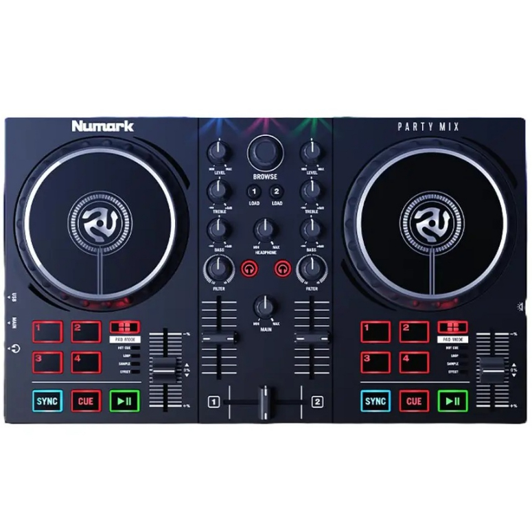 CONTROLADOR DJ NUMARK PARTY MIX CON LUCES