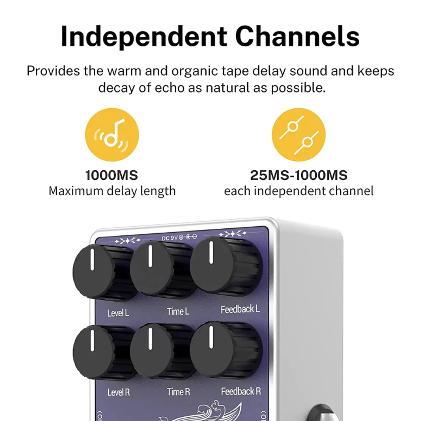 Efecto Delay Donner White Tape 3