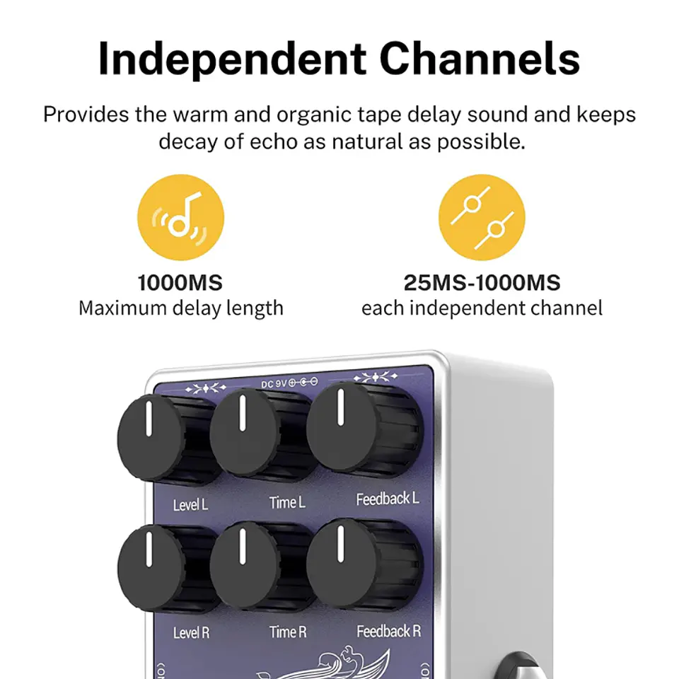 Efecto Delay Donner White Tape 3