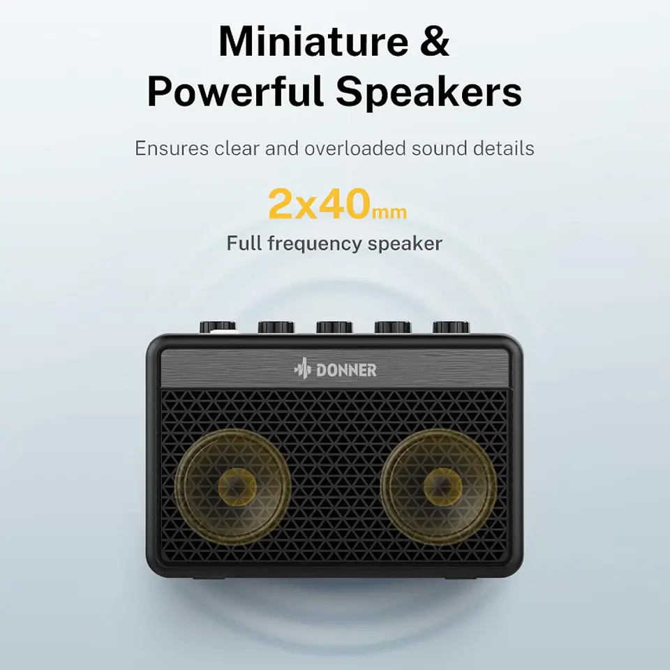 Amplificador Mini para Guitarra Donner DA-10 4