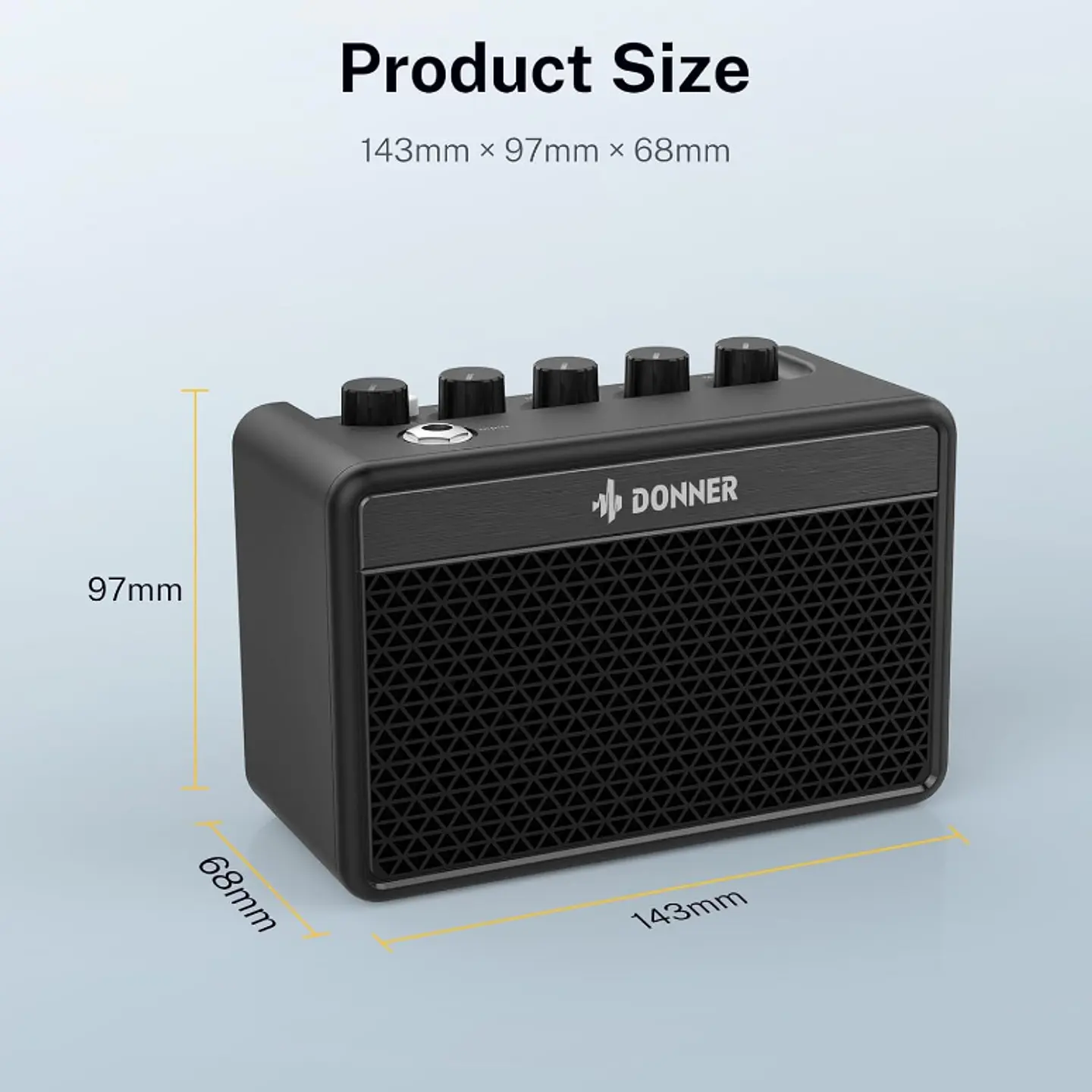 Amplificador Mini para Guitarra Donner DA-10 2