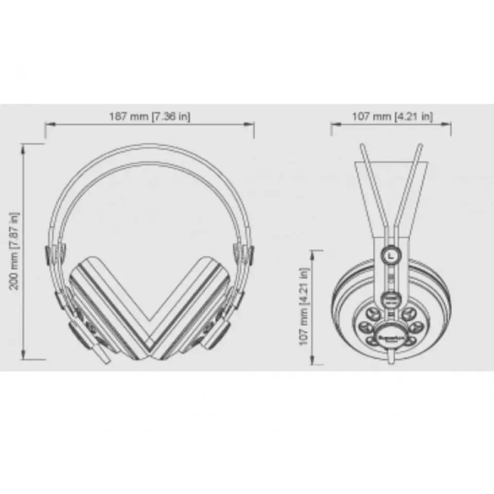 Superlux HD681 Audífonos HiFi Semiabiertos para Monitoreo 3