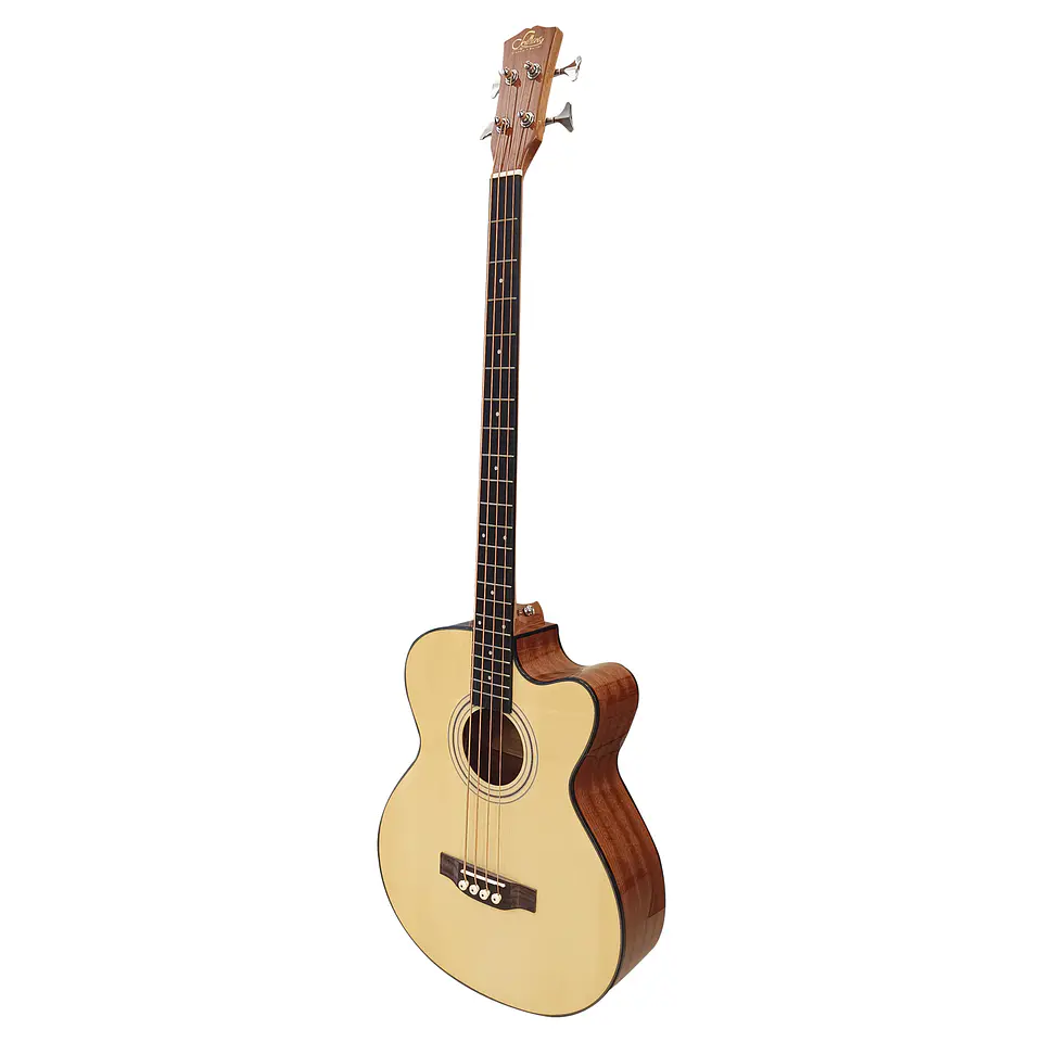 Bajo Electroacústico Sevillana 4 Cuerdas Cutaway con Ecualizador y Funda 1