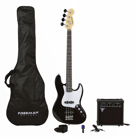 Pack Bajo Eléctrico Freeman Rock Starter con Amplificador 10W