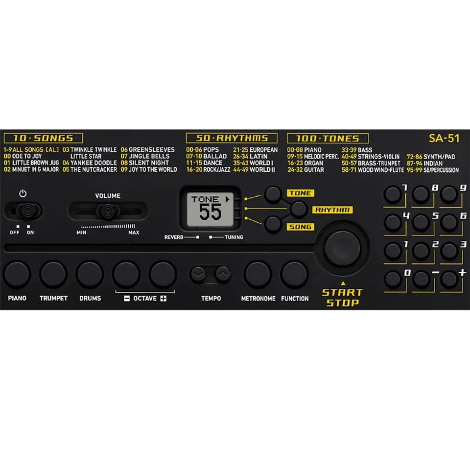 Teclado Casio SA-51 de 32 Mini Teclas con 100 Tonos y 50 Ritmos 4