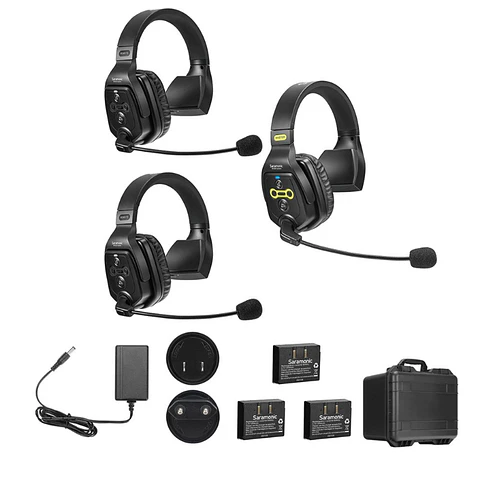 Sistema Intercomunicador Saramonic WiTalk WT3S Inalámbrico Full-Dúplex para 3 Personas