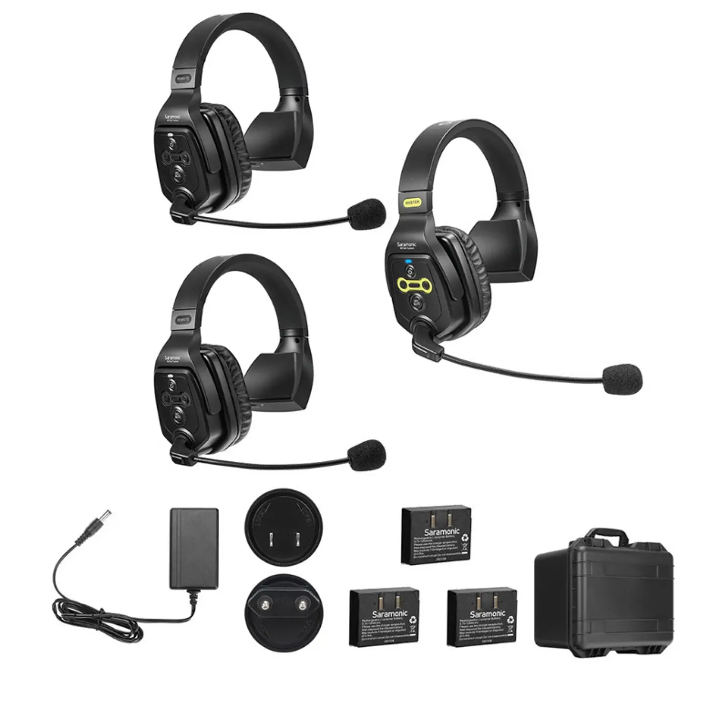 Sistema Intercomunicador Saramonic WiTalk WT3S Inalámbrico Full-Dúplex para 3 Personas 2