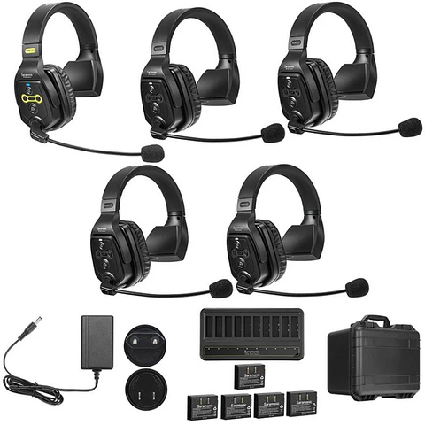 Sistema Intercomunicador Saramonic WiTalk WT5S Inalámbrico Full-Dúplex para 5 Personas