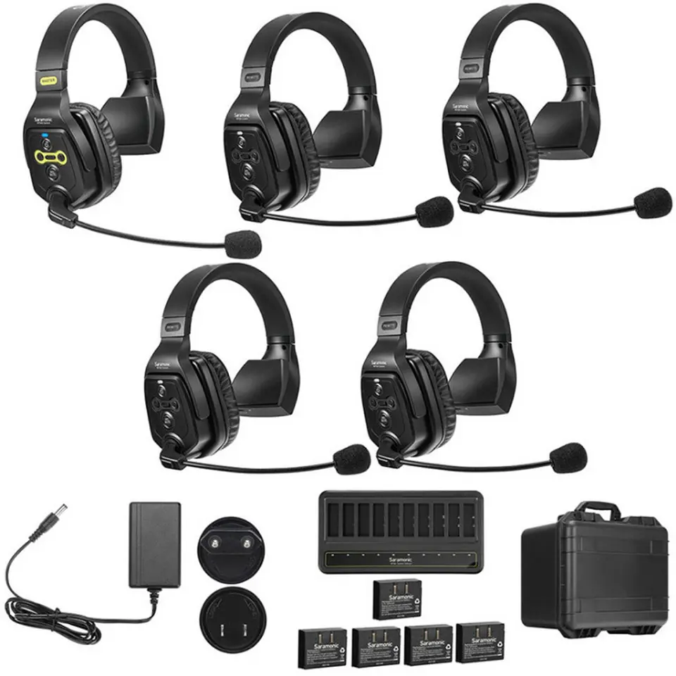 Sistema Intercomunicador Saramonic WiTalk WT5S Inalámbrico Full-Dúplex para 5 Personas 2