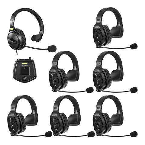 Sistema Intercomunicador Saramonic WiTalk WT7S Inalámbrico Full-Dúplex para 7 Personas