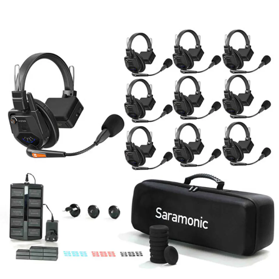 Sistema Intercomunicador Saramonic WiTalk WT9S Inalámbrico Full-Dúplex para 9 Personas 1