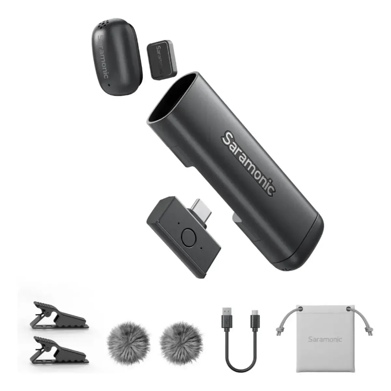 Saramonic Air SE-01 Micrófono Inalámbrico USB-C Dual con Cancelación de Ruido IA