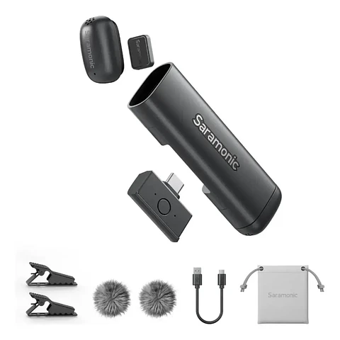 Saramonic Air SE-01 Micrófono Inalámbrico USB-C Dual con Cancelación de Ruido IA
