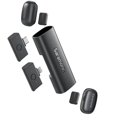 Saramonic Air SE-02 Micrófono Inalámbrico Dual USB-C y Lightning con IA