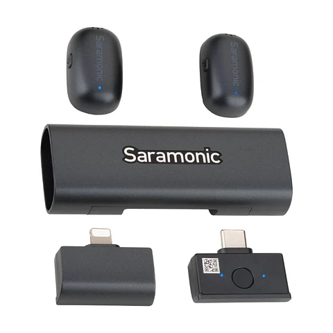 Saramonic Air SE-02 Micrófono Inalámbrico Dual USB-C y Lightning con IA