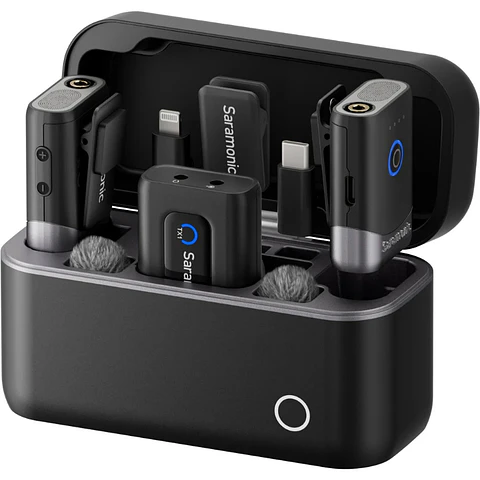 Saramonic Mix Micrófono Inalámbrico Dual 2.4 GHz para Cámara, Celular y Streaming