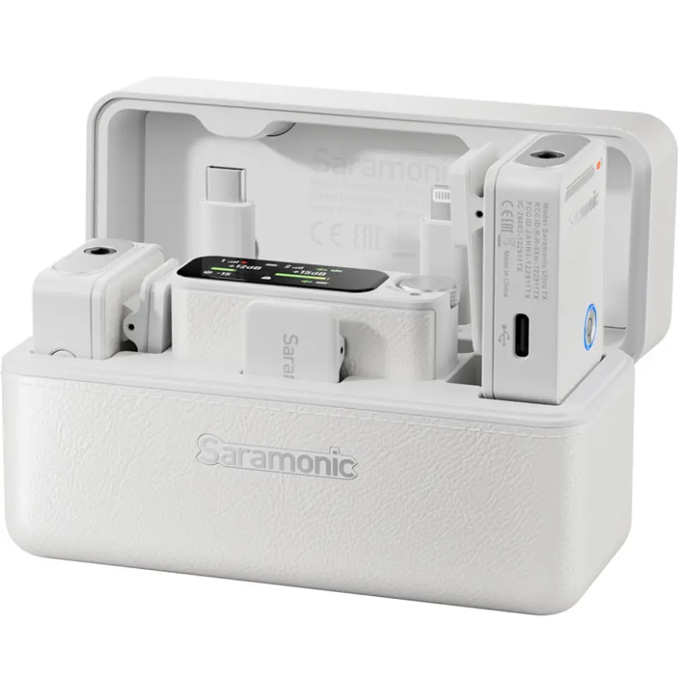 Saramonic Ultra Micrófono Inalámbrico Dual 2.4 GHz con Código de Tiempo y Grabación 32-Bit Float 1
