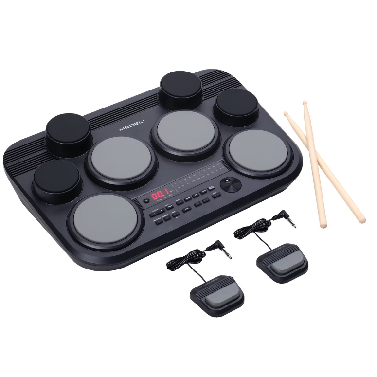 Medeli DD-225 Batería Electrónica de Mesa de 8 Pads
