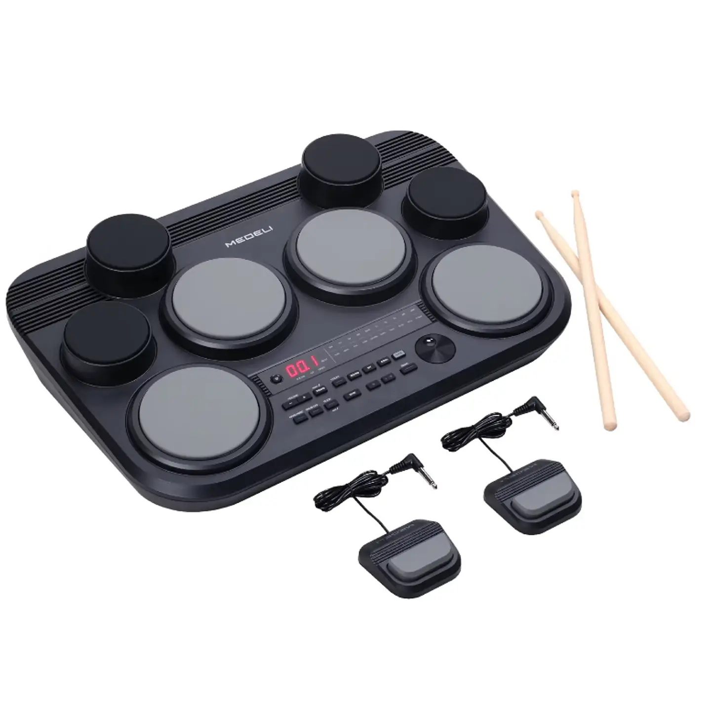 Medeli DD-225 Batería Electrónica de Mesa de 8 Pads 1
