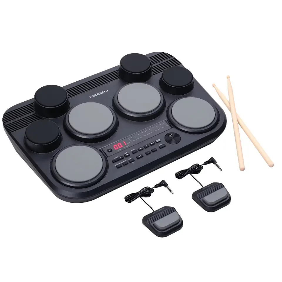 Medeli DD-225 Batería Electrónica de Mesa de 8 Pads 1