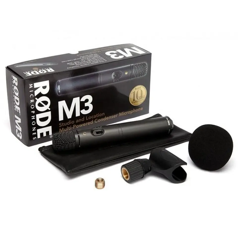 RODE M3 Micrófono Condensador Cardioide para Instrumentos con XLR 3