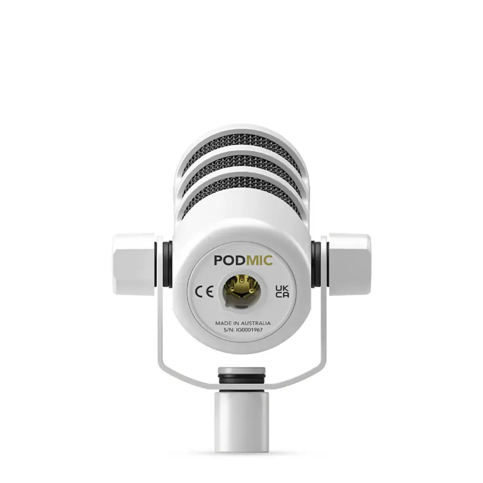 RODE PodMic White Micrófono Dinámico Cardioide XLR para Podcast 2